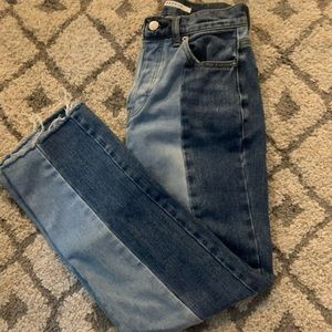 PACSUN split color jeans